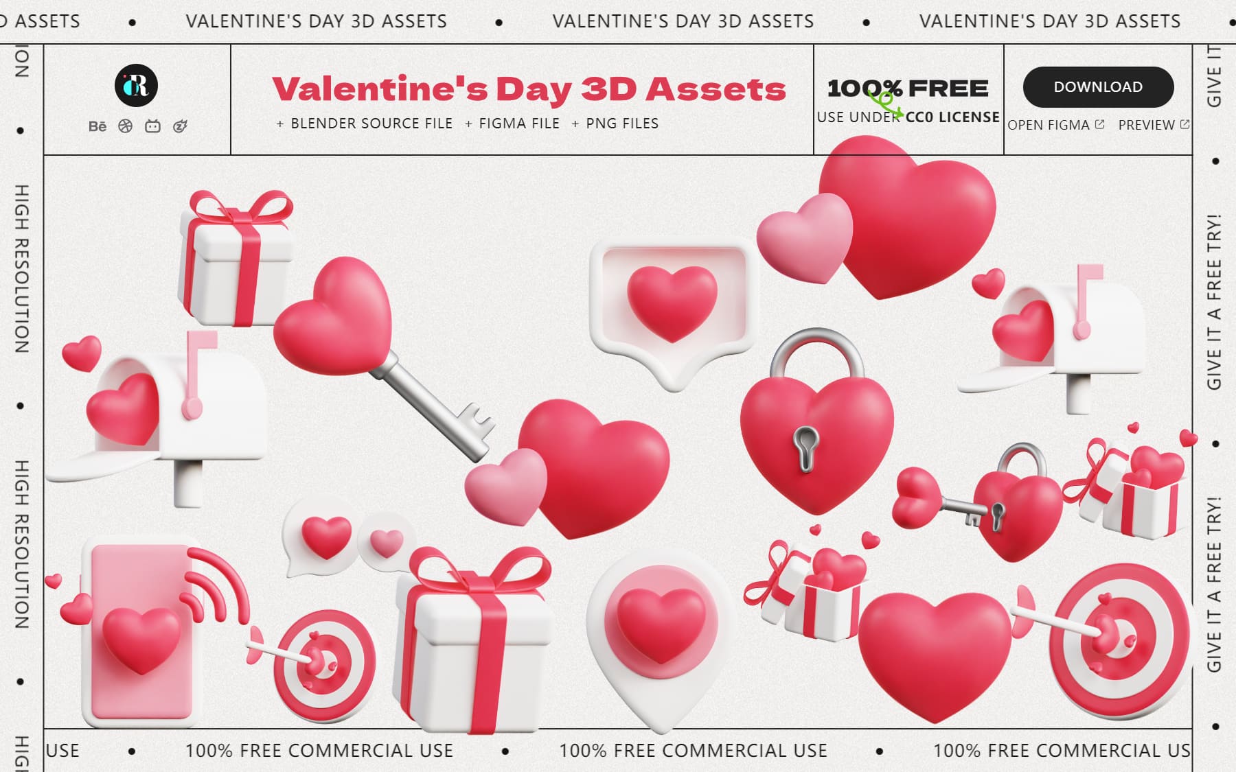 3dvalentine